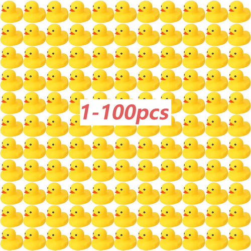 CowLost | product_id-1-100-pcs-yellow-squeaky-rubber-ducks-for-party-favors-prizes-and-car-decor |1