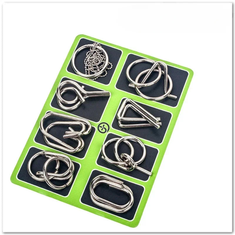 CowLost | product_id-8-piece-metal-montessori-wire-brain-teaser-puzzle-set-for-kids-adults-educational-game |15