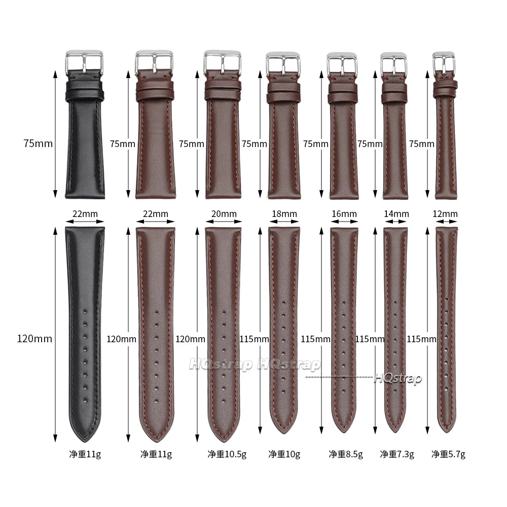 CowLost | bracelets-product_id-calfskin-leather-watch-band-12-22mm-with-gold-pin-buckle-quick-release-unisex-strap |11