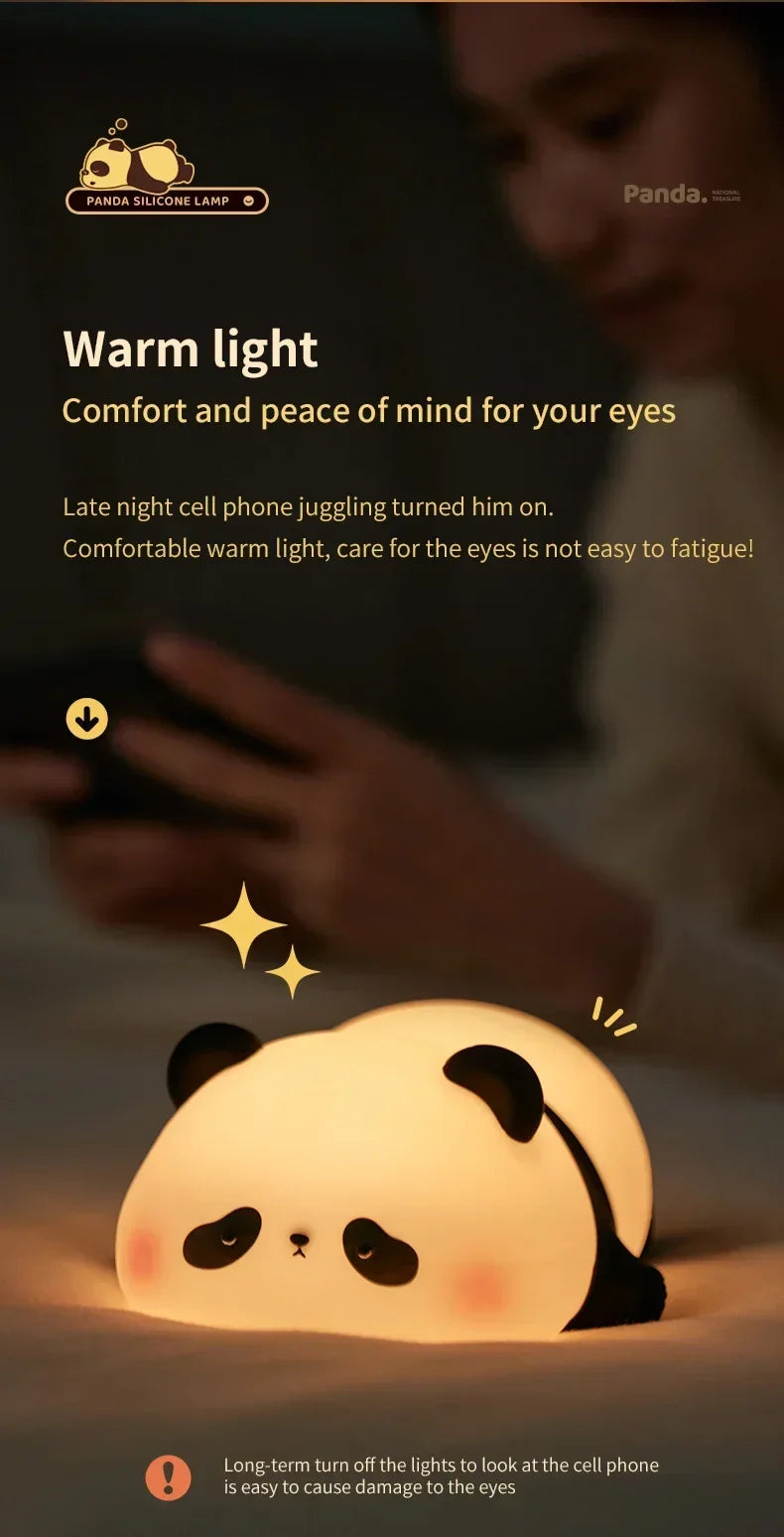 CowLost | product_id-rechargeable-panda-silicone-led-night-light-with-timer-for-kids-bedroom-gift |11