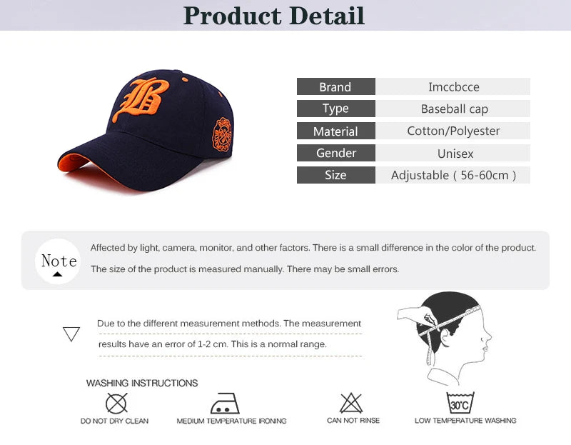 CowLost | men-womens-baseball-cap-summer-cotton-hat-embroidery-snapback-hip-hop-cap |6