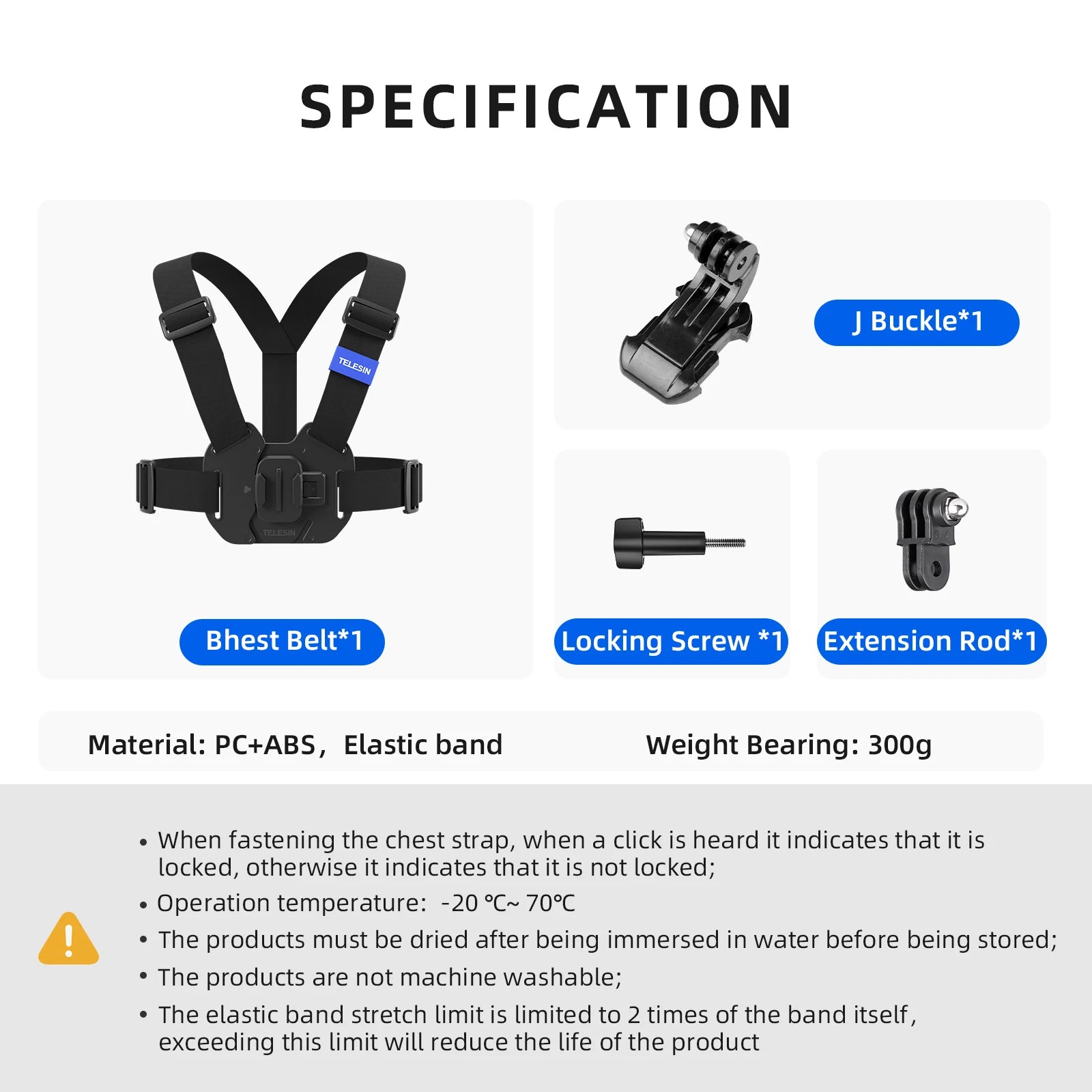 CowLost | telesin-quick-release-chest-strap-mount |6