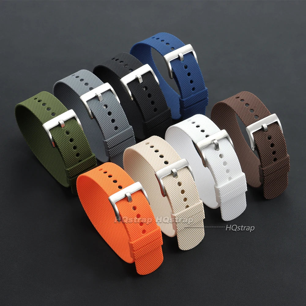 CowLost | bracelets-product_id-one-piece-silicone-watchband-20mm-22mm-soft-rubber-sports-wristband-universal-black-brown-grey-orange |3