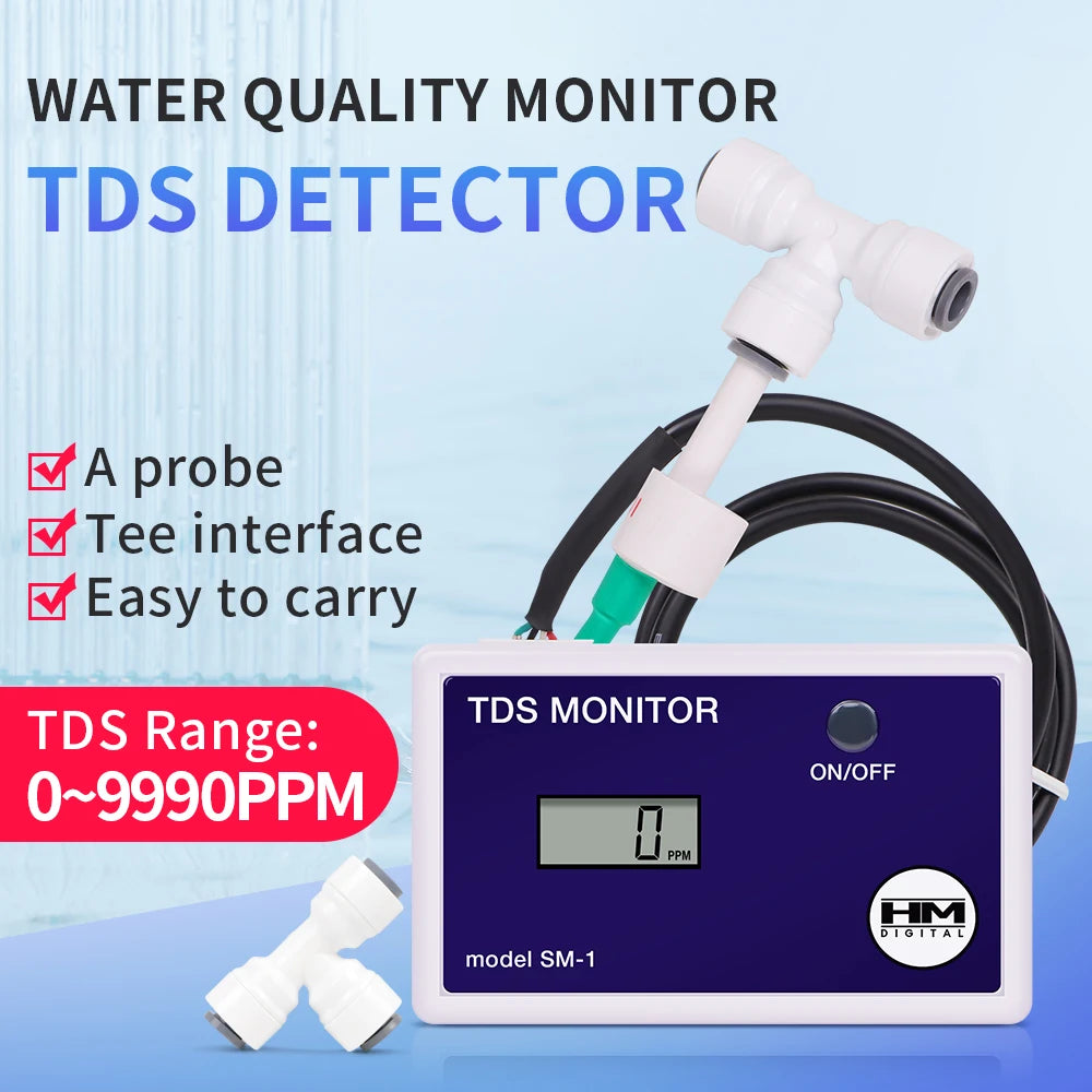 HM Digital Online Water Quality Tester LCD TDS/EC Meter PPM Detection for Pool Laboratory