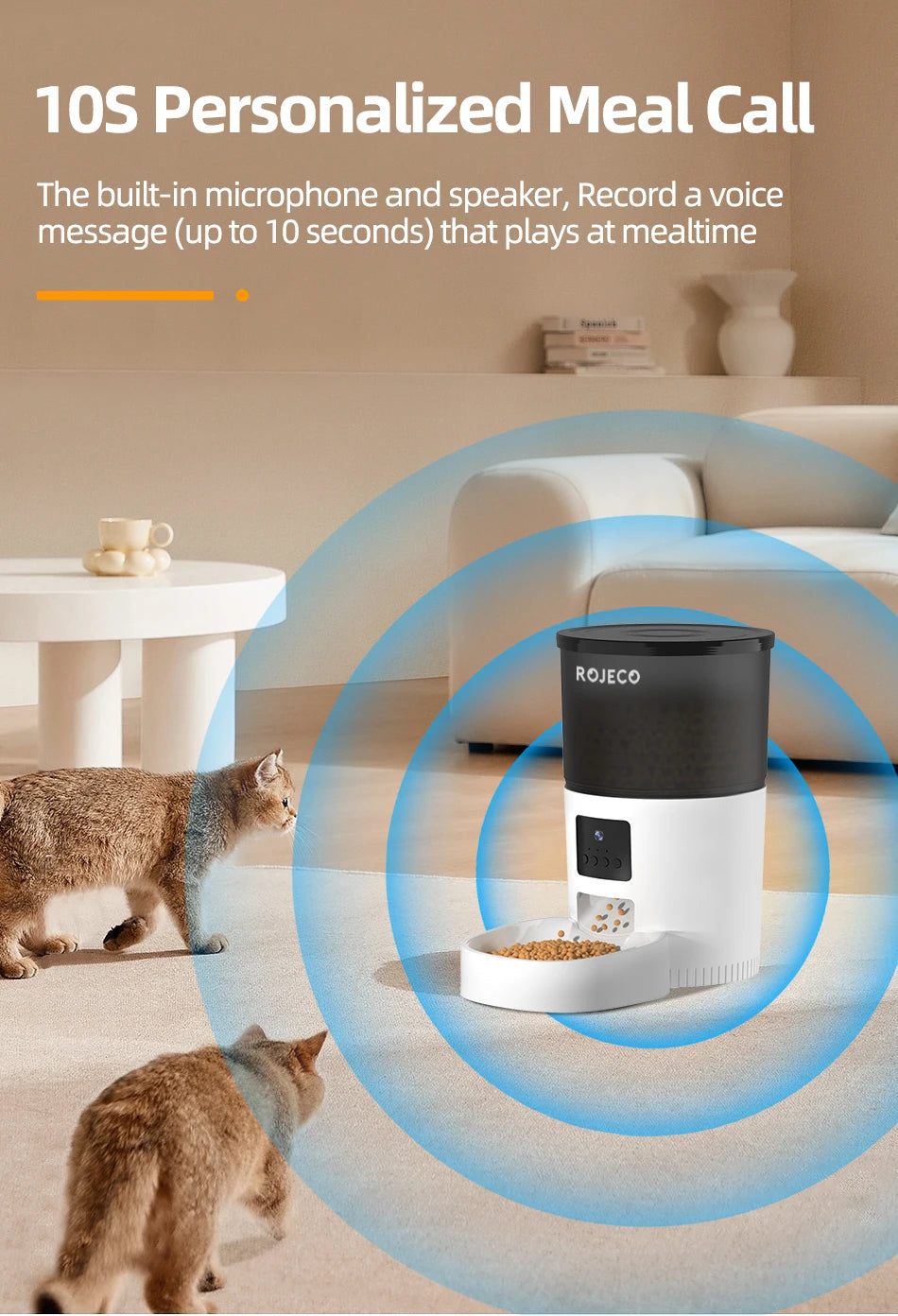CowLost | 3d-printer-accessories-rojeco-3l-smart-automatic-cat-feeder-with-720p-camera |14