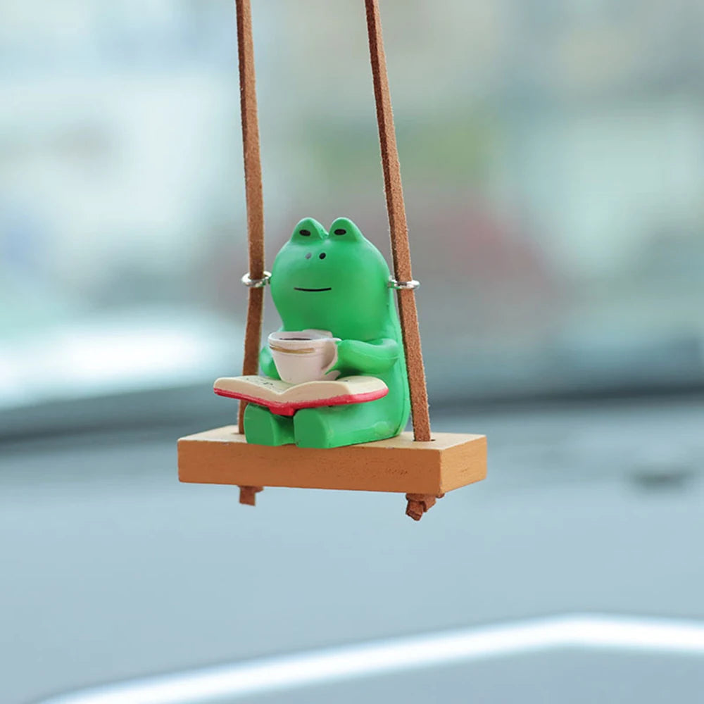 CowLost | gin-product_id-swinging-frog-rearview-mirror-car-pendant-charm |17