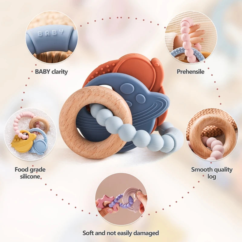 CowLost | baby-transport-accessories-silicone-baby-teether-1pc-food-grade-0-12-months-toy |8