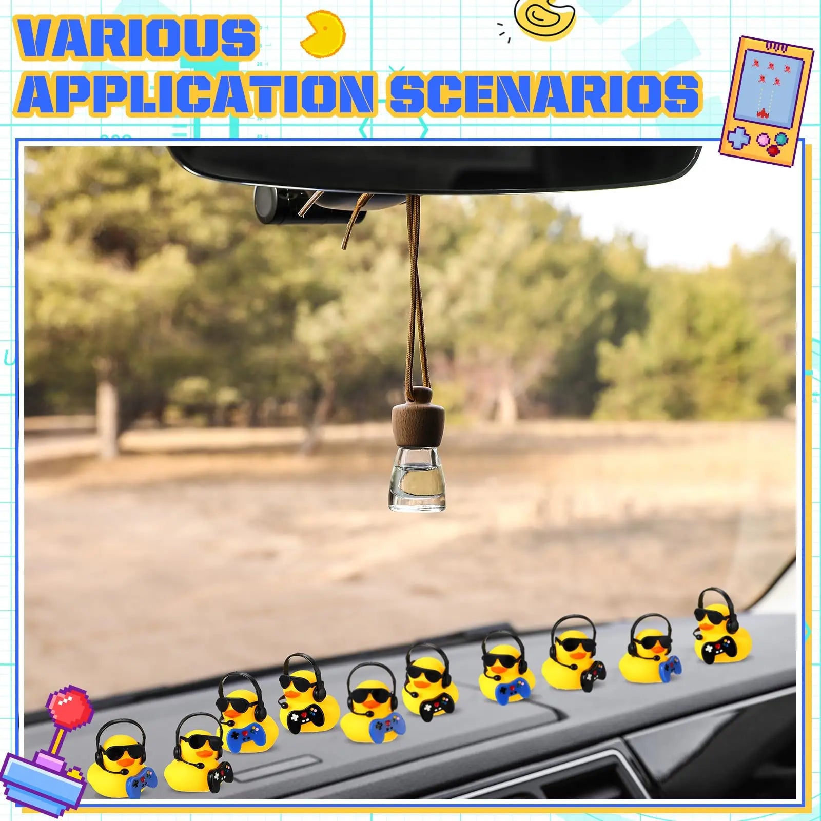 CowLost | product_id-video-game-party-favors-rubber-ducks-with-mini-headset-glasses-and-controllers-set |5