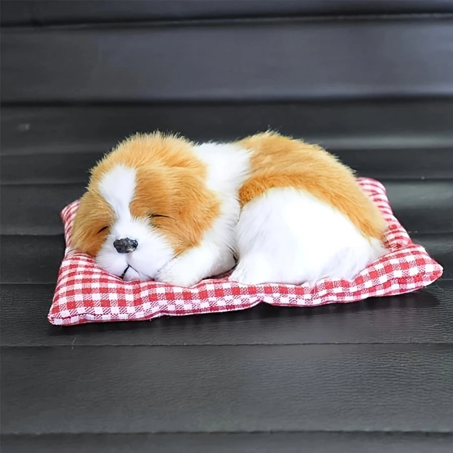 CowLost | product_id-fluffy-dog-plush-puppy-ornament-for-car-and-home-decoration |7
