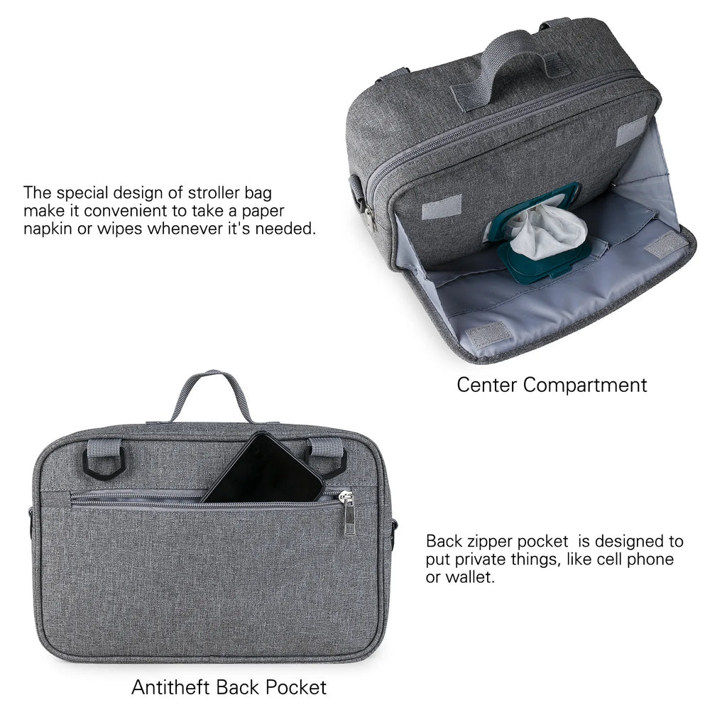 CowLost | baby-diaper-bag-for-stroller-storage-wet-dry |10