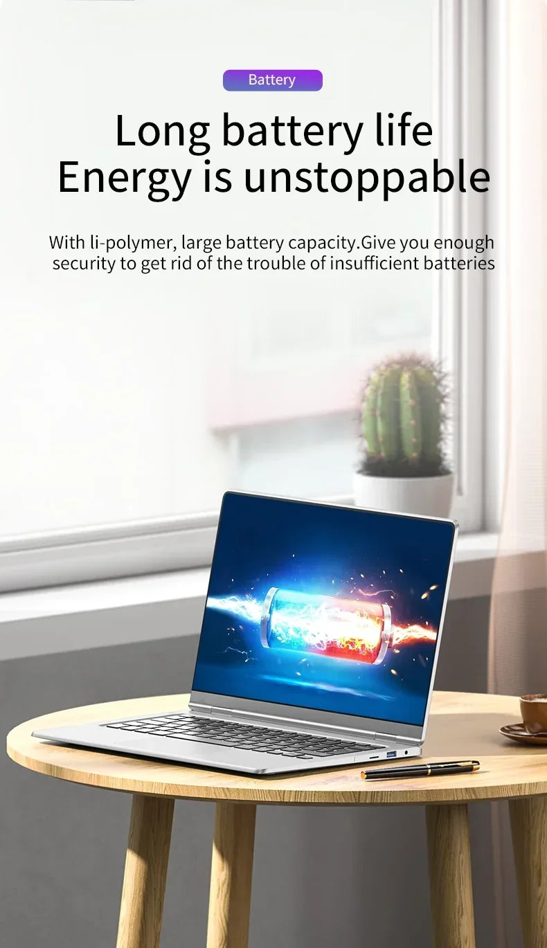 CowLost | portable-2-in-1-laptop-computer-intel-n4020-11-6-inch-touch-screen-notebook-ram-8gb-rom-128gb-1tb-ssd-windows-11-pro-pc-computer |12