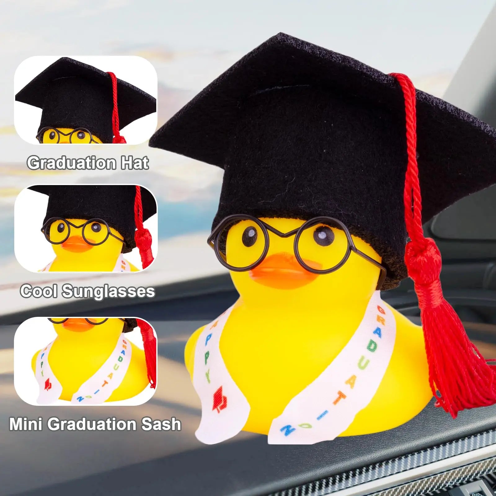 CowLost | product_id-graduation-rubber-duck-with-tassels-car-duck-party-favor-gift-for-kids-and-students |3
