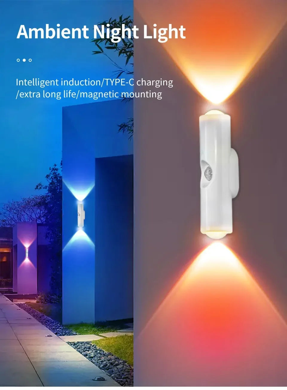 CowLost | product_id-rechargeable-double-head-rgb-led-motion-sensor-magnetic-wall-night-light |9
