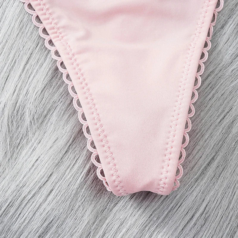 CowLost | womens-bow-lace-panties-french-style-sexy-lace-hollow-underwear |9