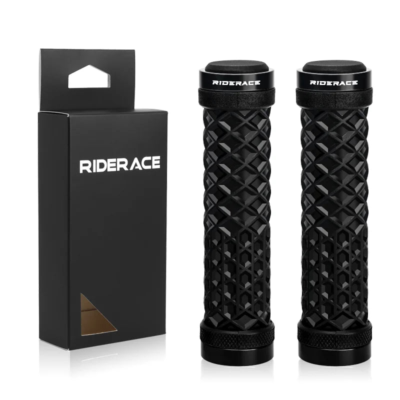 CowLost | riderace-bicycle-handlebar-grips-soft-rubber-mtb-mountain-bike-lock-on-handle-bar-cover-shockproof-anti-slip-ergonomic-cycling |23