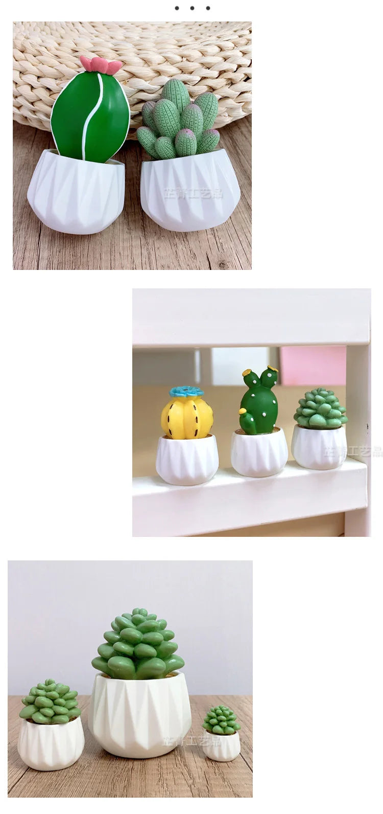 CowLost | product_id-resin-mini-cactus-succulent-car-and-desktop-ornament-gift-toy |10