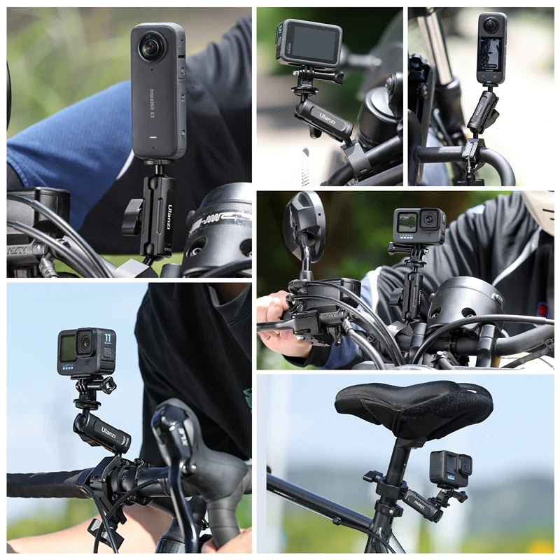 CowLost | ulanzi-cm025-action-camera-mount-for-go-pro-11-10-9-8-7-6-insta360-bicycle-motorcycle-handlebar-mount |6