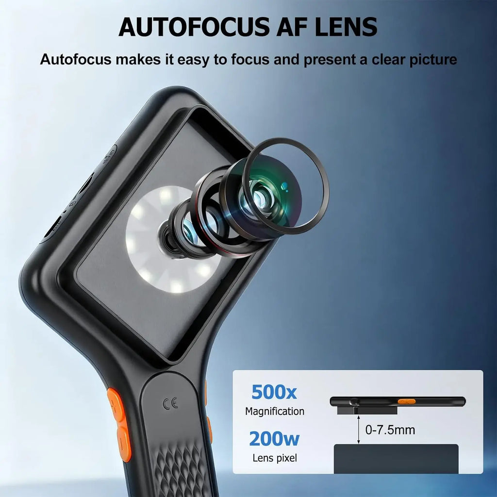 CowLost | 500x-handheld-microscope-3-0-inch-screen-with-magnifying-glass-portable-electronic-repair-microscopes-support-photoes-and-video |3