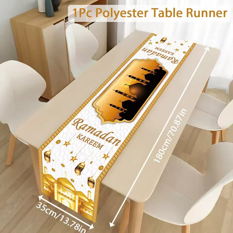 CowLost | ramadan-table-runner-eid-mubarak-decoration |16