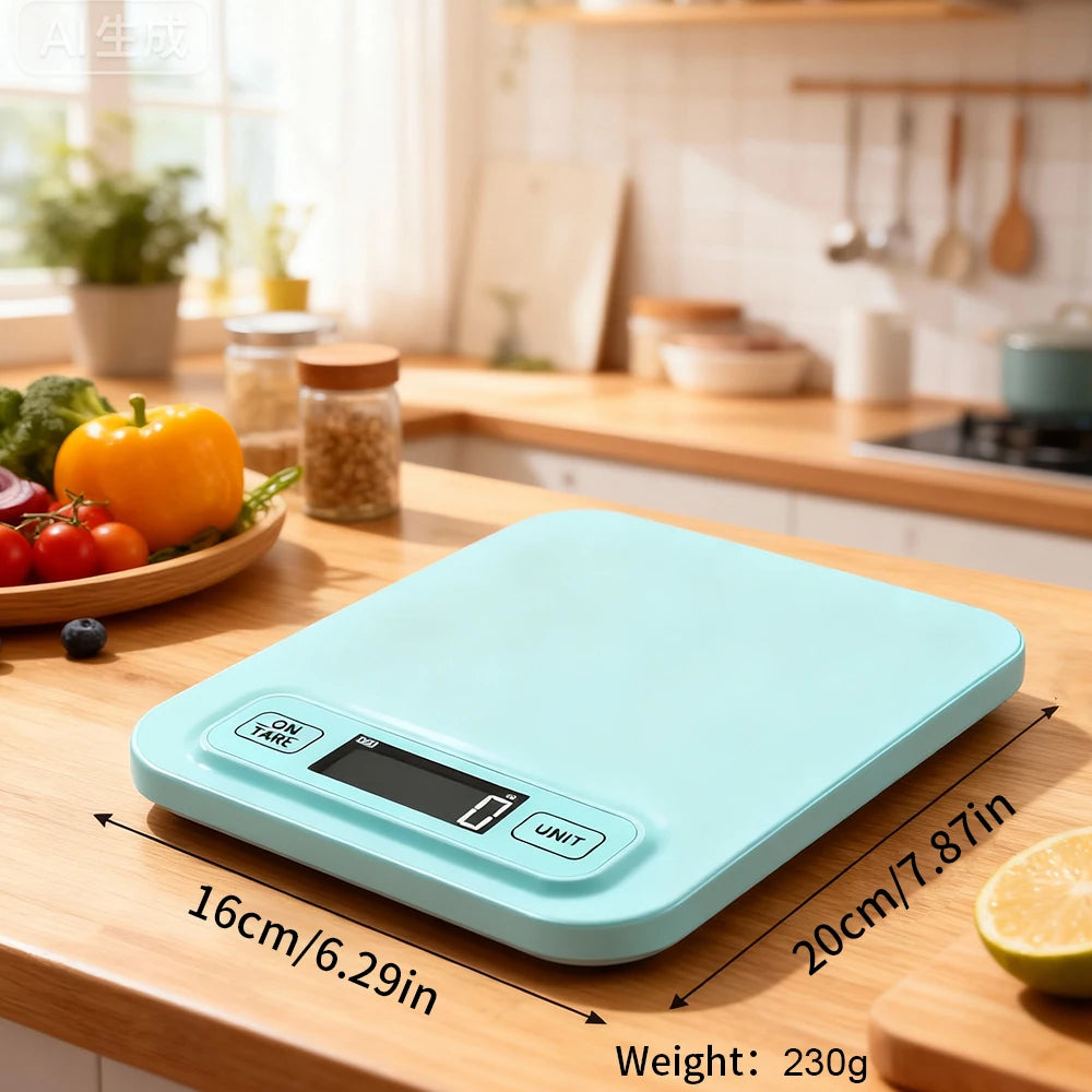 Mini Digital Kitchen Scale 5kg/1g & 10kg/1g Precision Electronic Food & Baking Scale