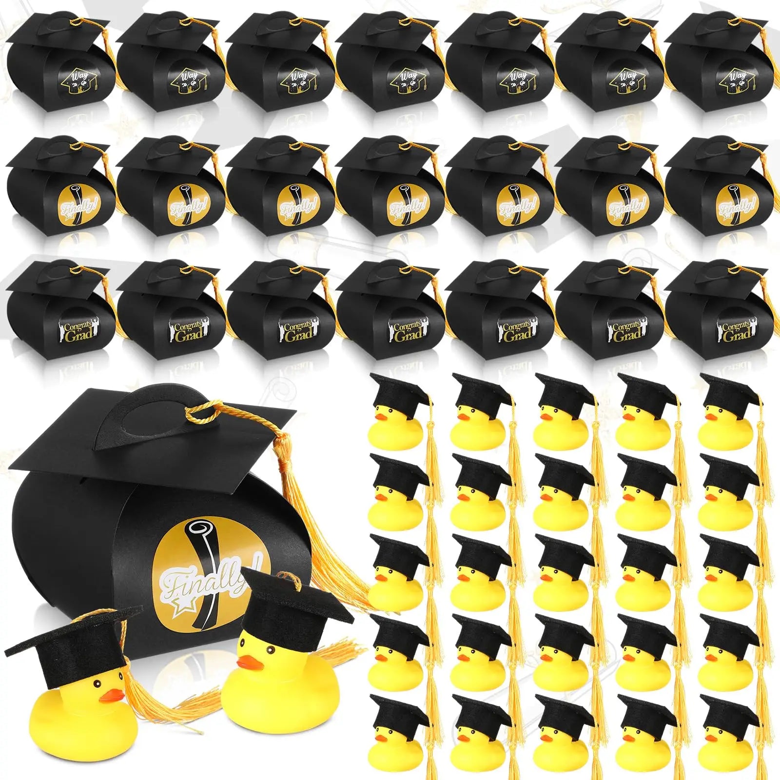 CowLost | product_id-24-pack-graduation-rubber-ducks-with-tassel-caps-party-favors-decoration |7