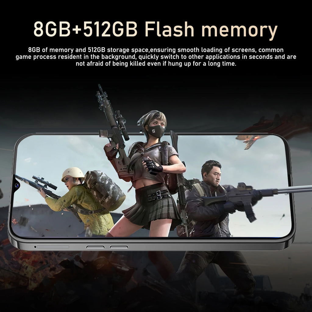 CowLost | fuffi-i17-pro-max-smartphone-android-12-4gb-ram-128gb-rom-6-3-inch-phone-2280x1080hd-24-48mp-4g-network-mobile-phone |9