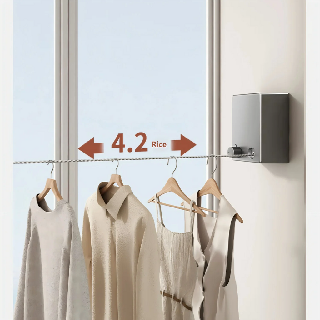 CowLost | paint-product_id-retractable-stainless-steel-space-saving-clothesline-drying-rack |3