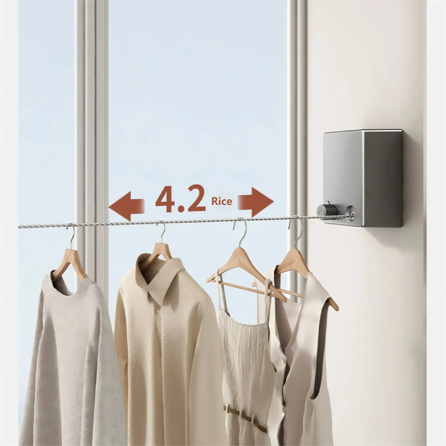 CowLost | paint-product_id-retractable-stainless-steel-space-saving-clothesline-drying-rack |3