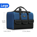 CowLost | product_id-17-inch-large-tool-bag-with-6-exterior-pockets-for-electricians-and-diy-enthusiasts |12
