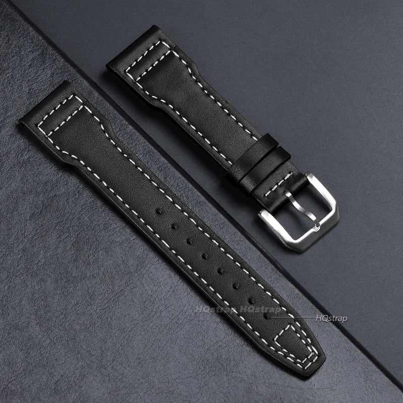 CowLost | product_id-genuine-cowhide-leather-watch-strap-for-iwc-pilot-20-22mm-pin-buckle-replacement |14