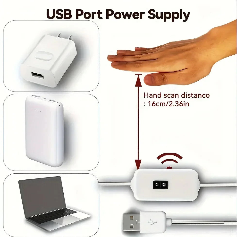 CowLost | light-ropes-strings-product_id-5v-usb-2835-led-strip-light-with-hand-sweep-motion-sensor-dimmer-for-tv-backlight-and-under-cabinet-lighting |10