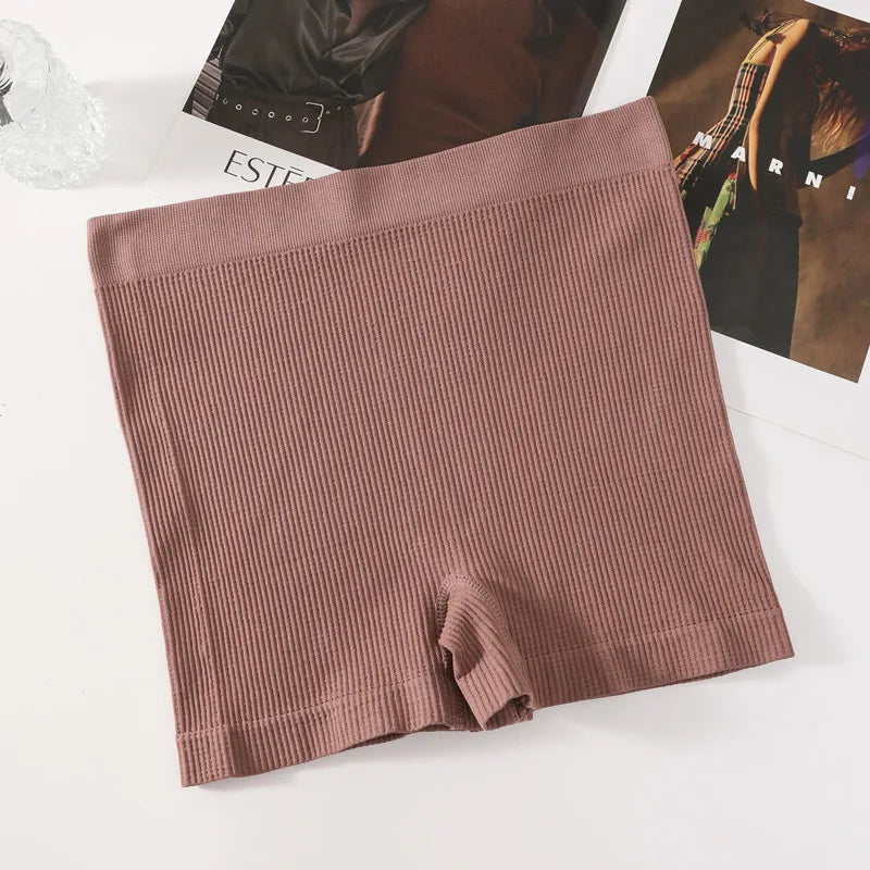 CowLost | product_id-women-s-seamless-ribbed-mid-rise-boyshort-sports-underwear-breathable-panties |14
