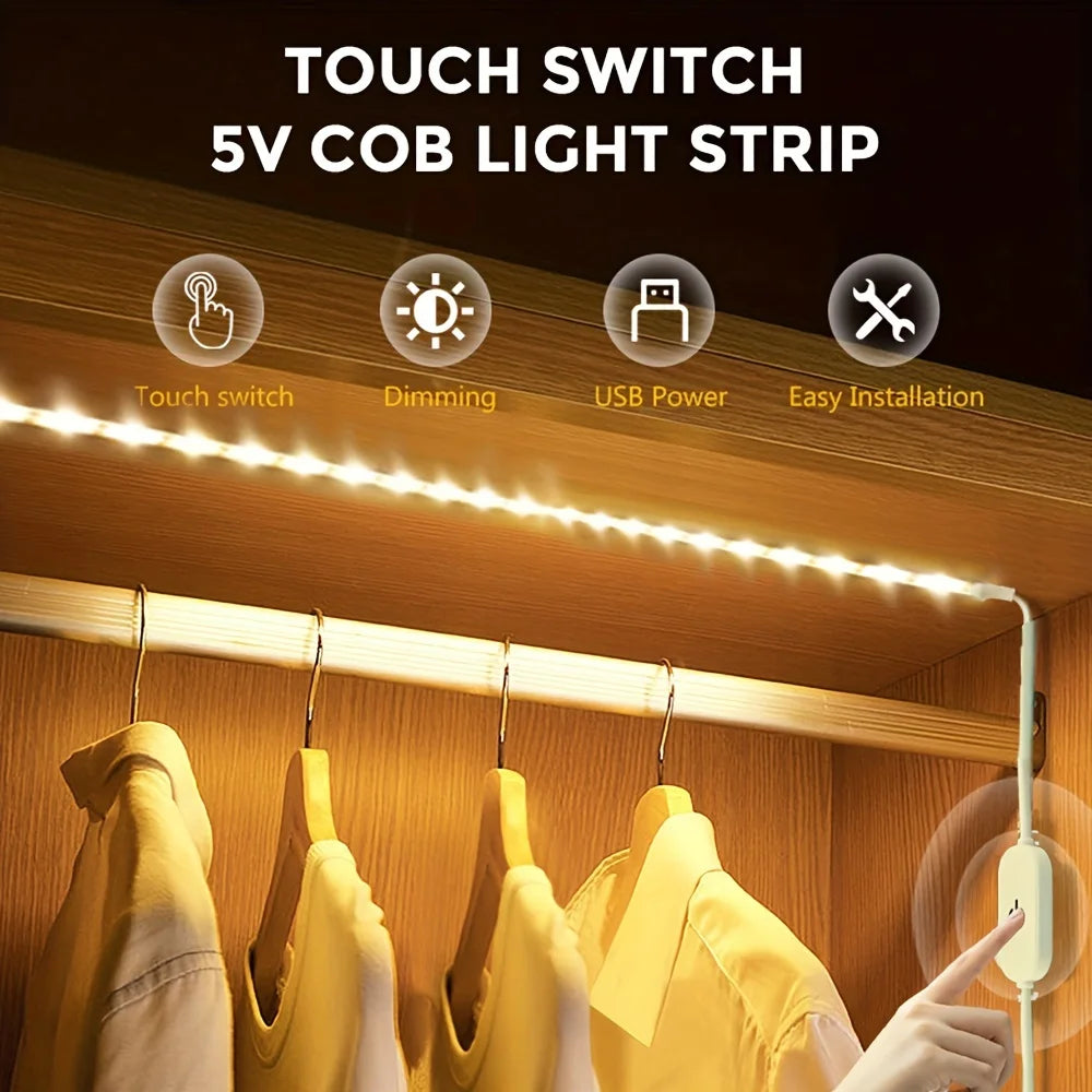 CowLost | light-ropes-strings-product_id-5v-led-strip-lights-with-hand-sweep-sensor-flexible-adhesive-tape-for-mirror-kitchen-cabinet-tv-lighting |18
