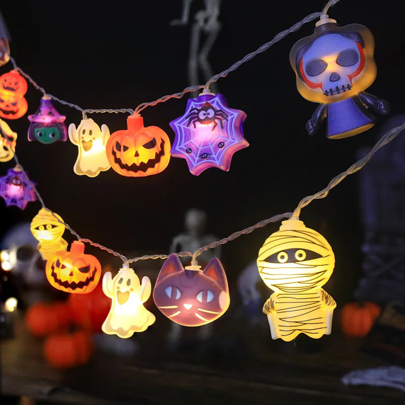 CowLost | product_id-2025-halloween-led-string-lights-ghost-pumpkin-cat-spider-web-indoor-outdoor-decor |11