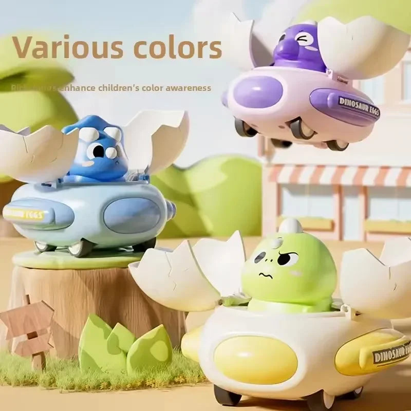Cartoon Dinosaur Egg Plastic Bumper Car Classic Kids Interactive Toy
