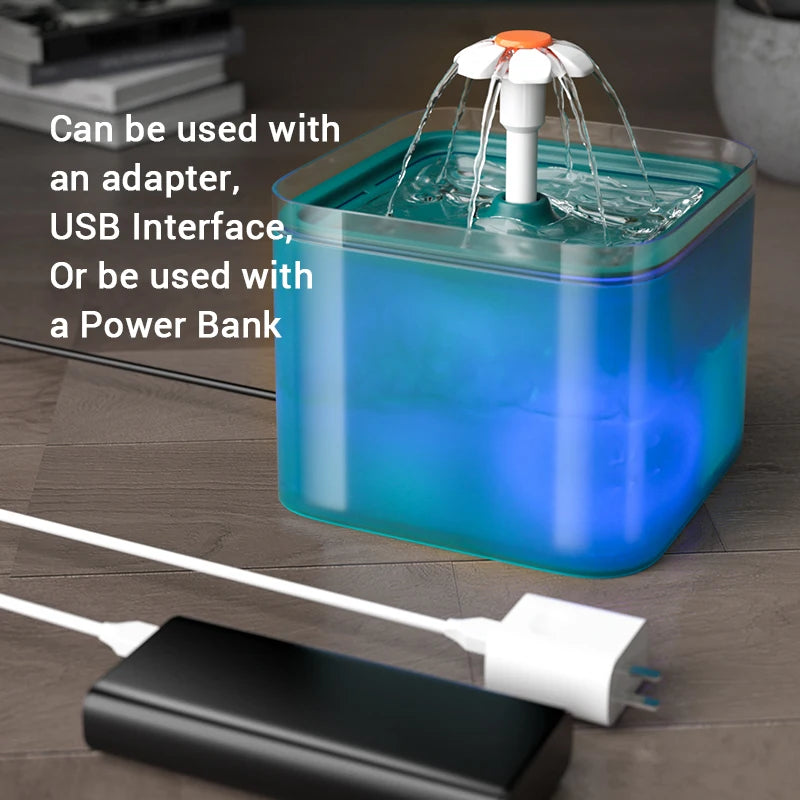CowLost | cat-food-rojeco-led-cat-water-fountain-filter-automatic-dispenser |2