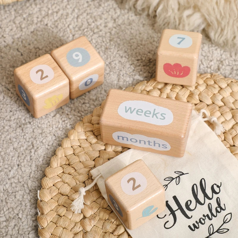 CowLost | baby-transport-accessories-baby-monthly-milestone-blocks-photo-prop-set-unisex-age-signs |23