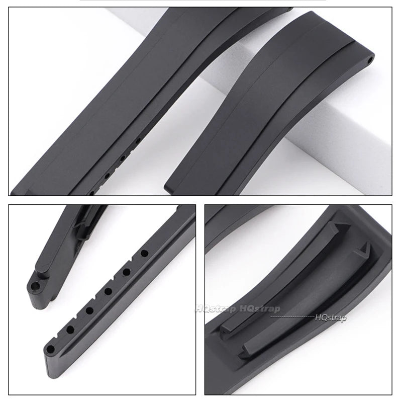 CowLost | bracelets-product_id-20mm-black-silicone-watchband-for-rolex-daytona-submariner-gmt-oyster-tpu-rubber-strap |5