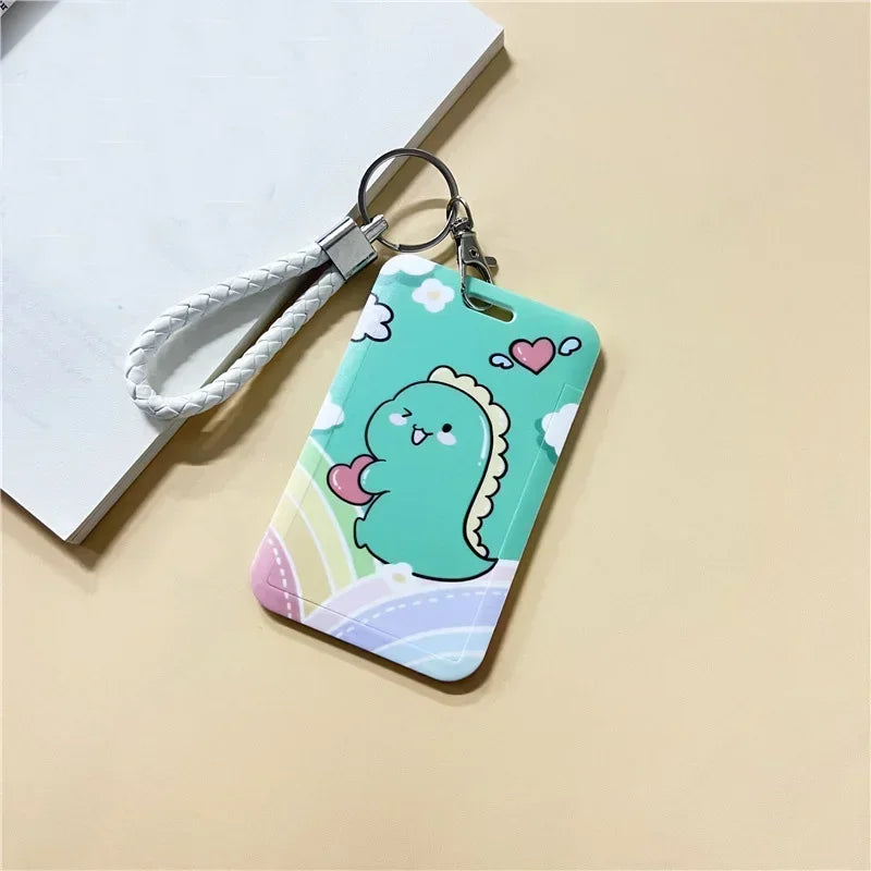 1Pc Solid Color Student Bus ID Card Protective Cover