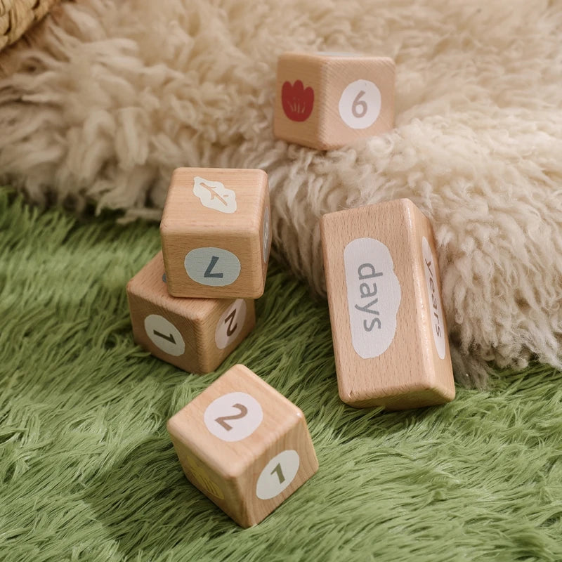 CowLost | baby-transport-accessories-baby-monthly-milestone-blocks-photo-prop-set-unisex-age-signs |9