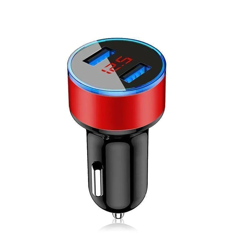 CowLost | vehicle-parts-accessories-led-usb-car-charger-with-2-ports-and-led-display |17