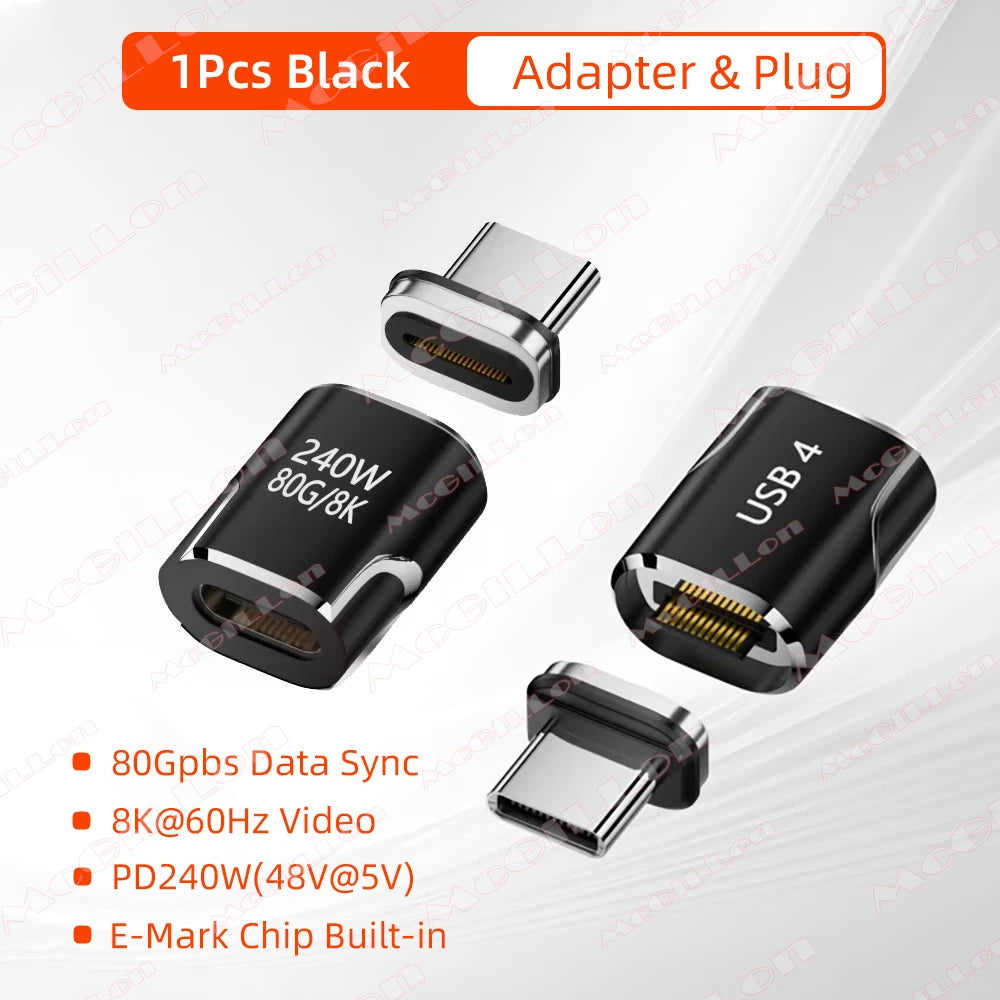 CowLost | product_id-usb4-thunderbolt-5-magnetic-usb-c-to-usb-c-adapter-240w-pd-fast-charging-80gbps-8k-60hz |15