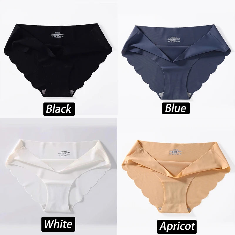 CowLost | activewear-pants-4pcs-seamless-silk-high-waist-briefs-for-women |26