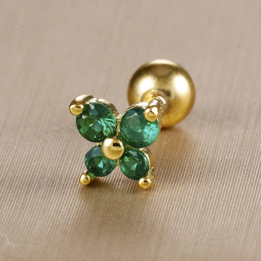 CowLost | business-card-cases-stainless-steel-birthstone-mini-stud-earrings-12-constellations |26