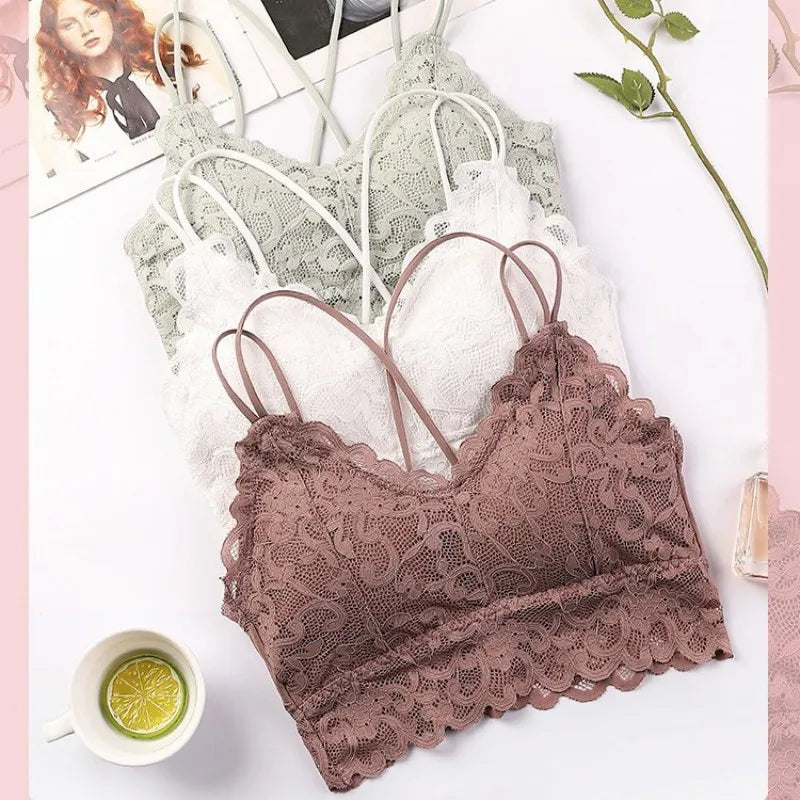 CowLost | product_id-women-s-lace-wireless-push-up-seamless-bra-solid-color |2