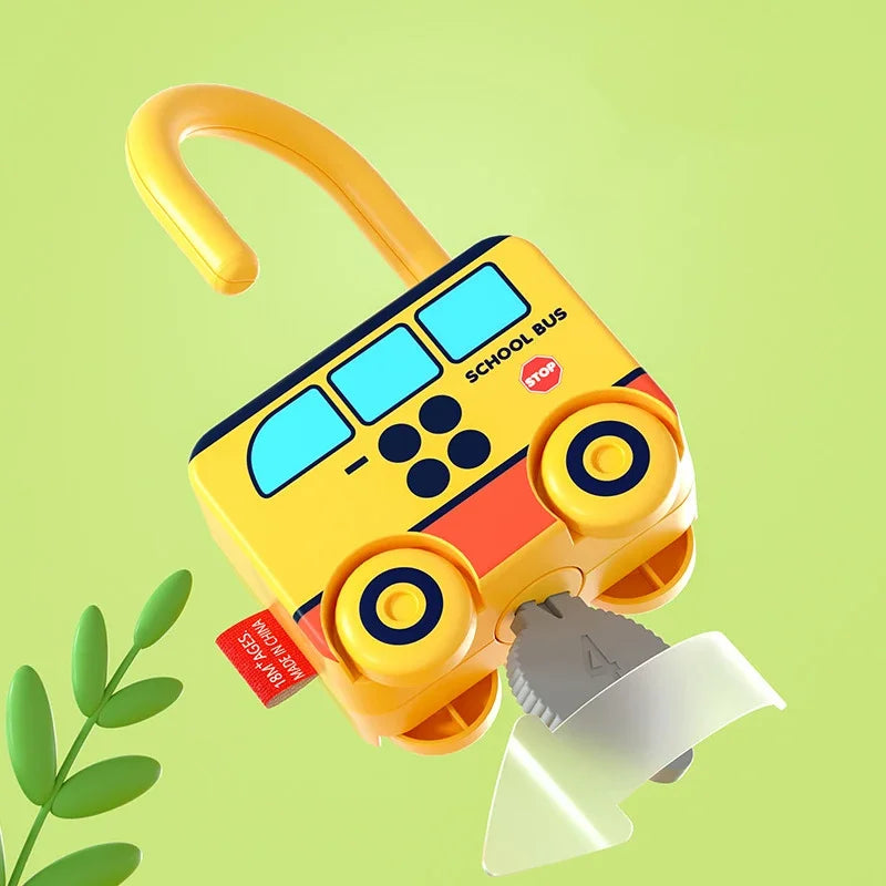 Montessori Baby Learning Lock with Key Number Matching Educational Toy for Kids 1-3 Years