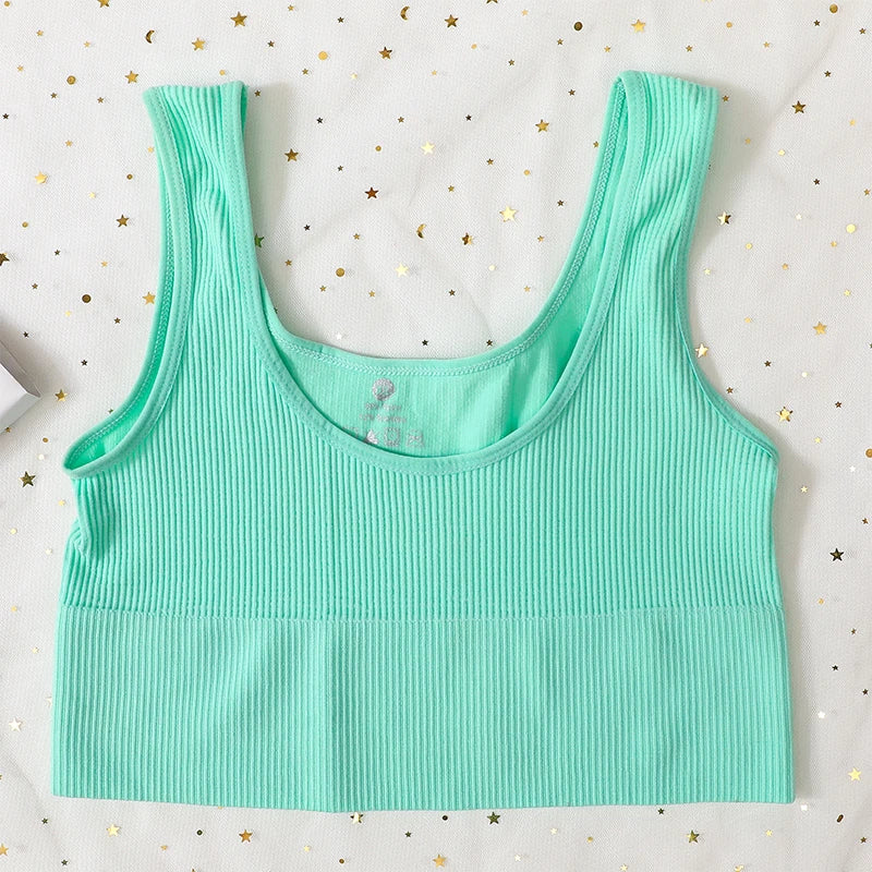 CowLost | product_id-seamless-ribbed-wireless-sports-bra-tank-top-crop-for-women |19