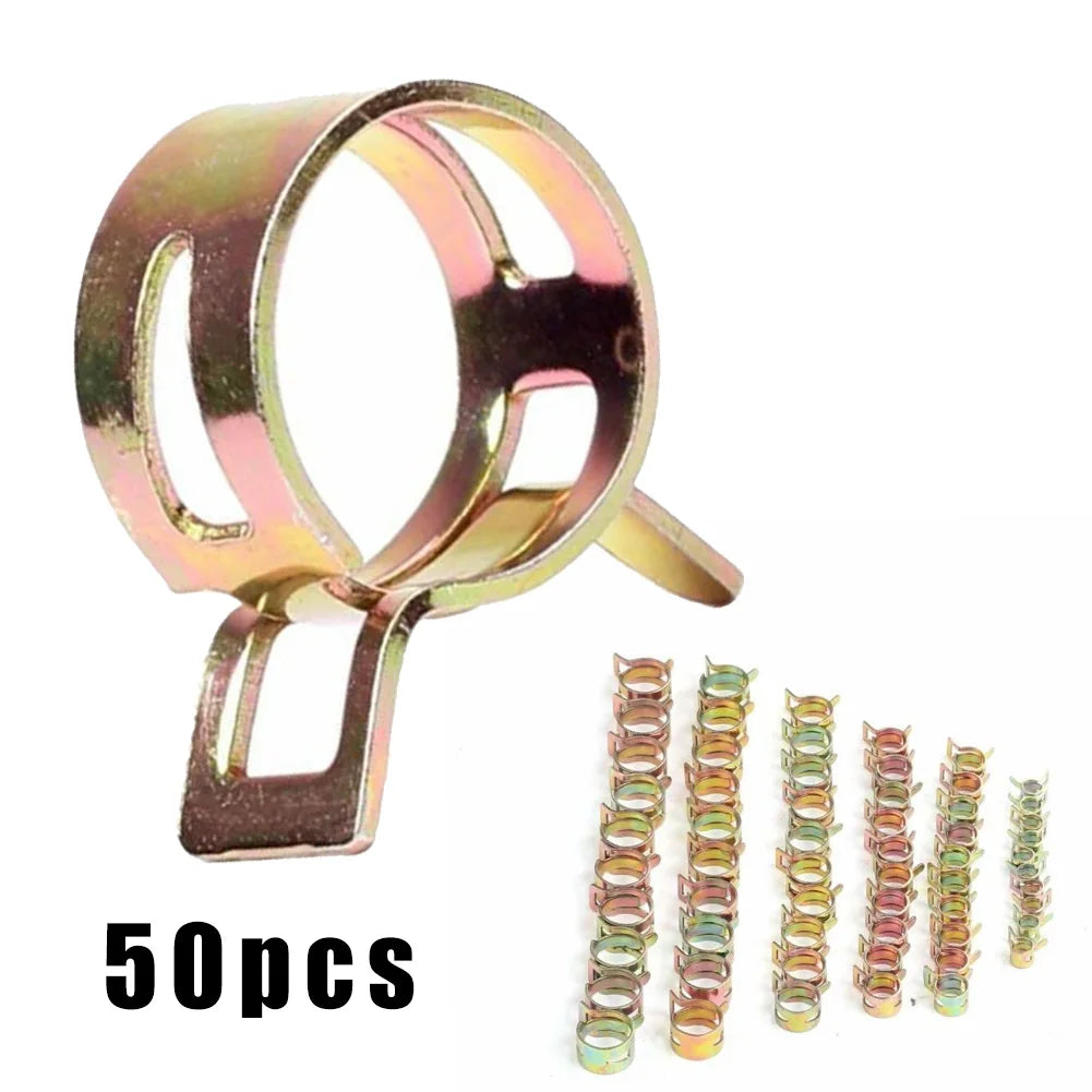 CowLost | 50-pcs-fastener-5mm-6mm-7mm-8mm-9mm-spring-clip-fuel-water-line-hose-pipe-air-tube-clamps-fuel-water-tube-clamps-fastener |9