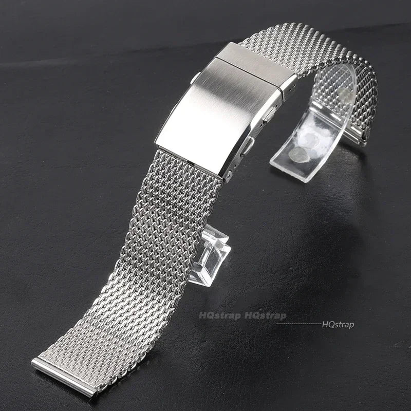 CowLost | 18mm-20mm-22mm-milanese-mesh-bracelet-for-big-wrist-extended-length-band-folding-buckle-men-luxury-stainless-steel-wristband |2