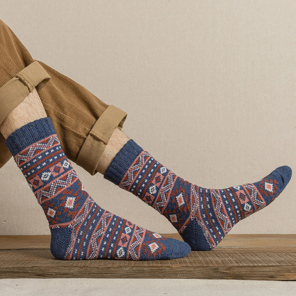 CowLost | sporting-goods-5-pairs-thick-warm-retro-style-socks-for-men-women |16